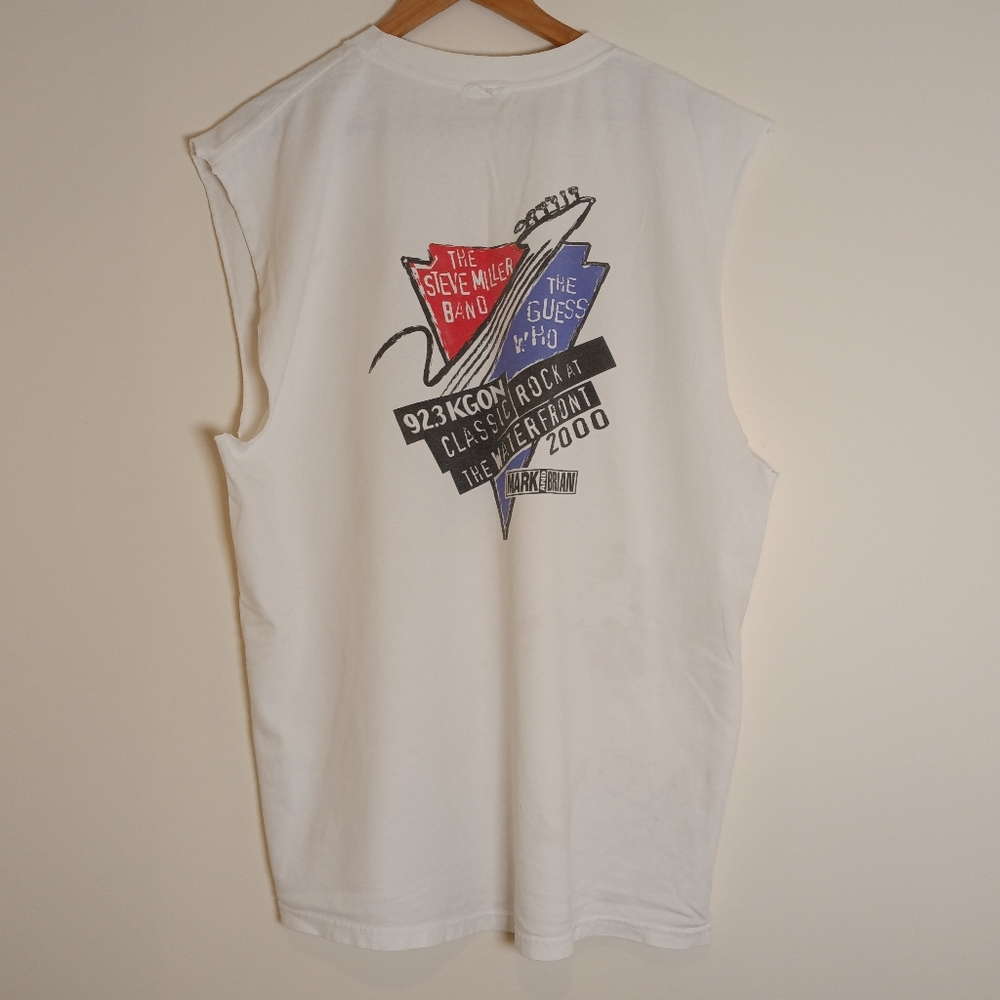 Steve Miller Band 2000 Y2K Concert T Cutoff Muscle Shirt